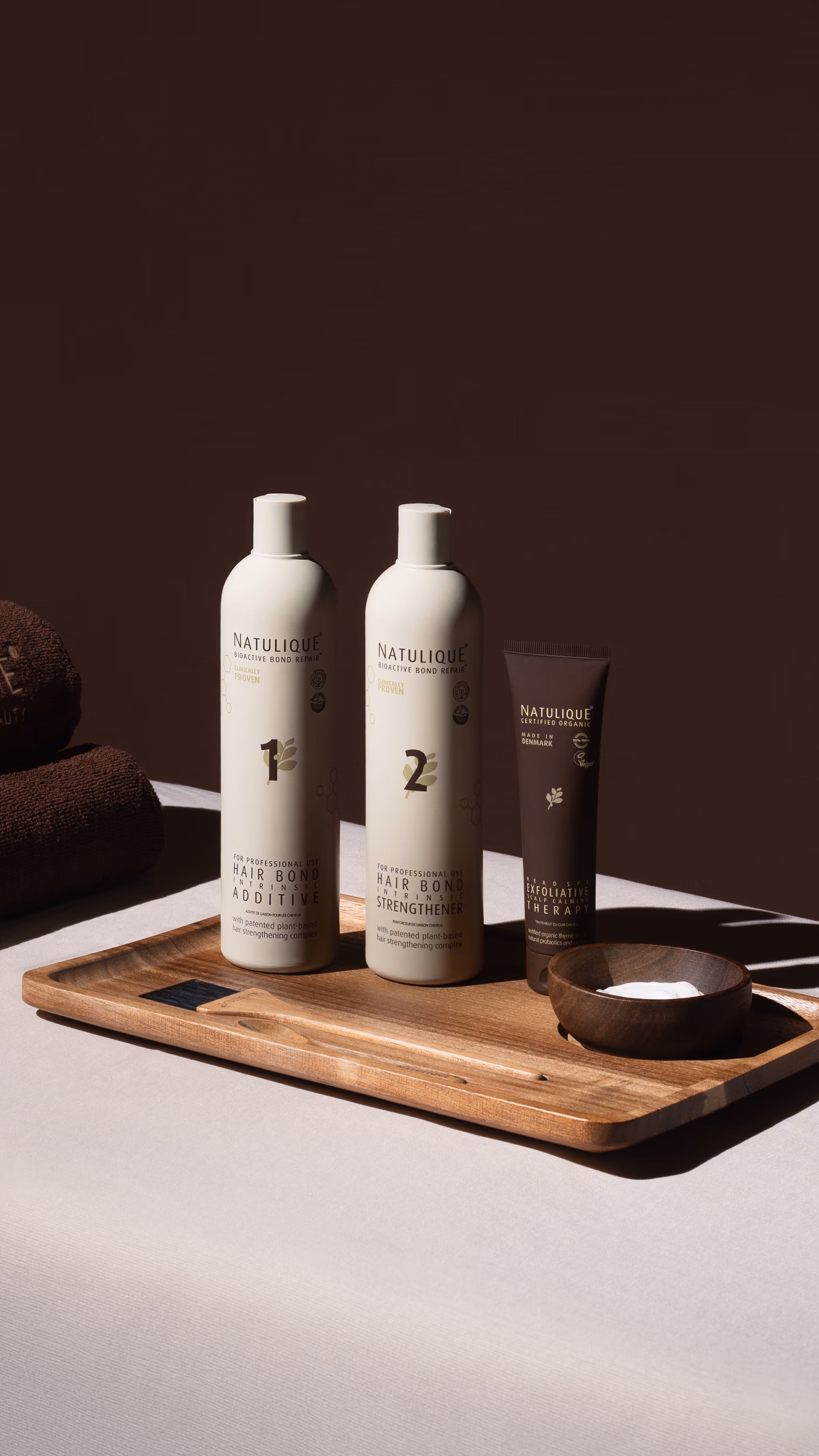 Natulique bioactive bond repair hair treatment products